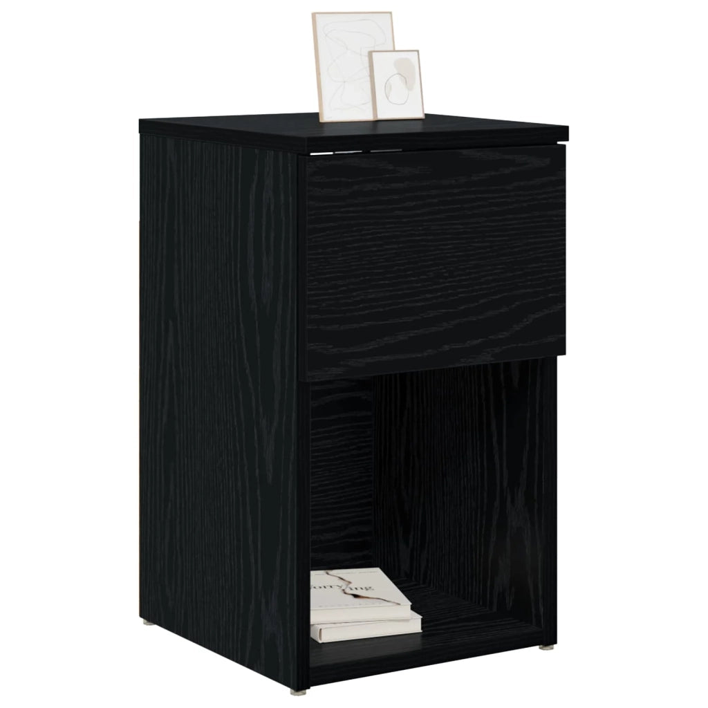Armadietto per letto Rovere Nero 29 x 31,5 x 49 cm CFW7575340
