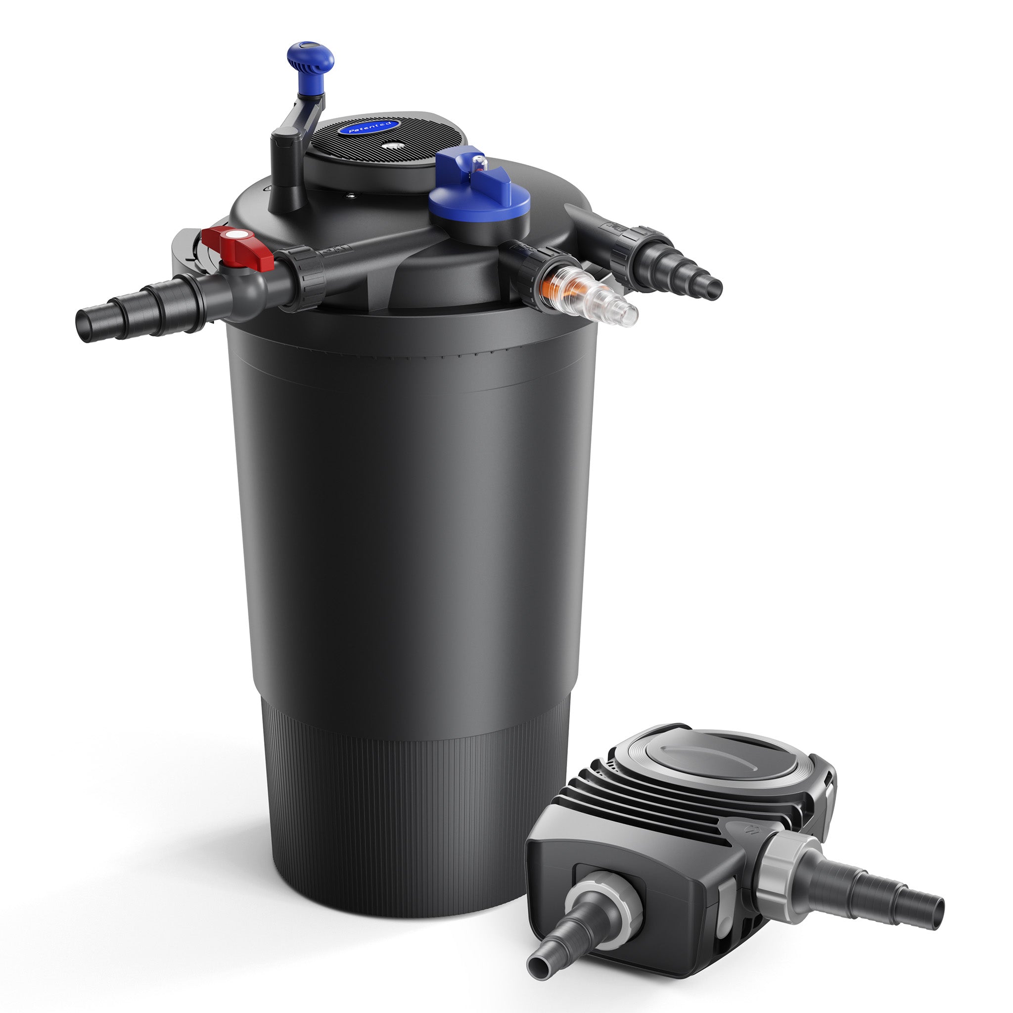 Set per laghetti XXL Filtro a pressione 30000l Chiarificatore UVC 11W Pompa 70 W