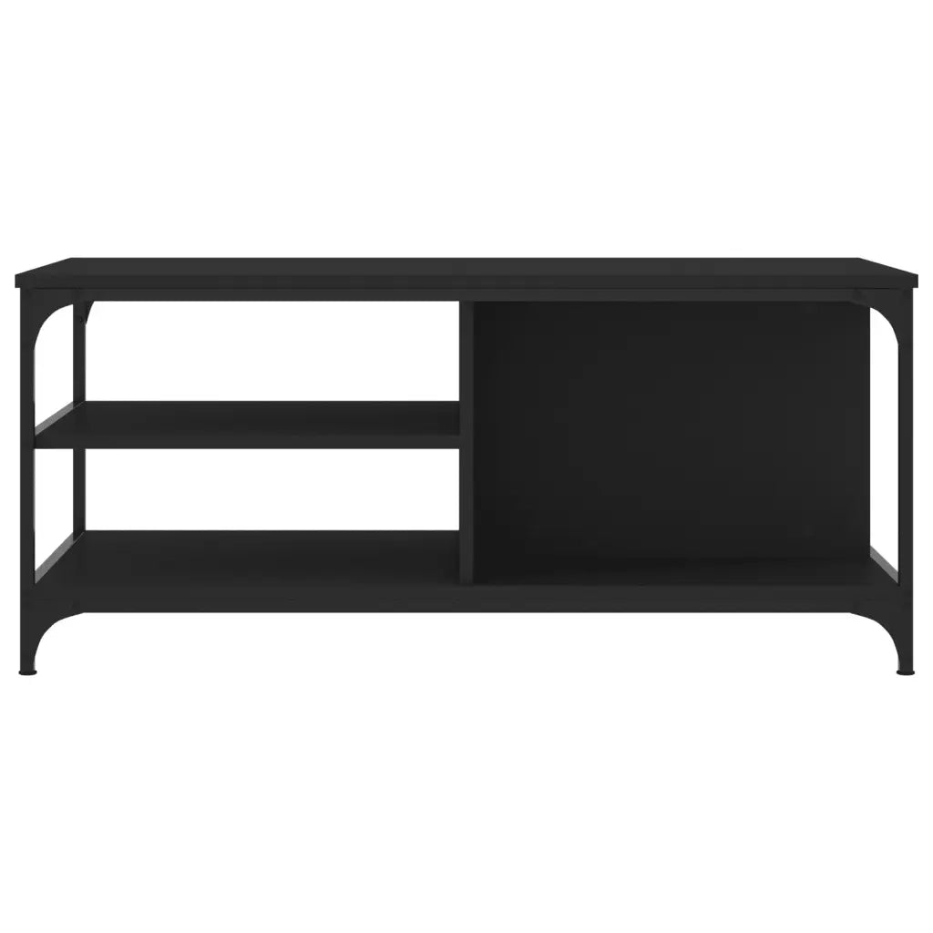 Tavolino da Salotto Nero 100x50x45 cm in Legno Multistrato 835304