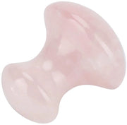 Pietra di Gua Sha con Cristallo di Quarzo per Massaggio - Pietra di Rilassamento per Faccia e Corpo - Altezza 4 cm