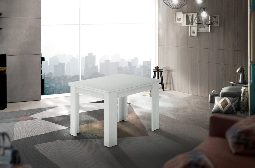 Tavolo Allungabile 90x90/180x75 cm Jesi Larice bianco