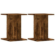 Supporti per piante | Sostegno per piante 2 pz Rovere Fumo 30x30x40 cm in Truciolato
