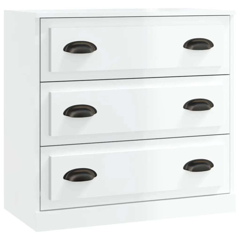 Credenza Bianco Lucido 70x35,5x67,5 cm in Legno Multistratocod mxl 102286