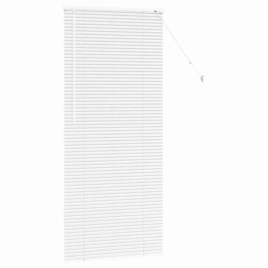 Tendaggi a Veneziana | Tenda a lamelle Bianco 175 x 80 cm Alluminio