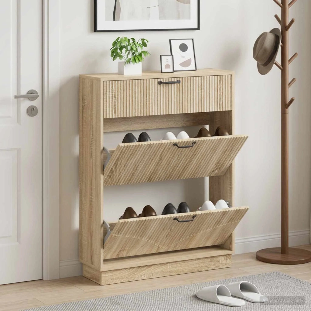 Mobile per scarpe HOORN 78 x 24 x 100 cm Legno ingegnerizzato 897317