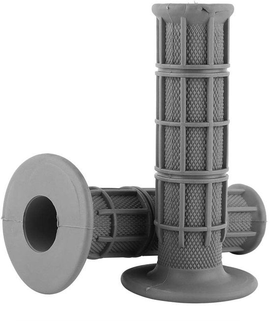 Manubri per motocicletta - grip di cambio in gomma vistoso - grigio - 22/25 mm.