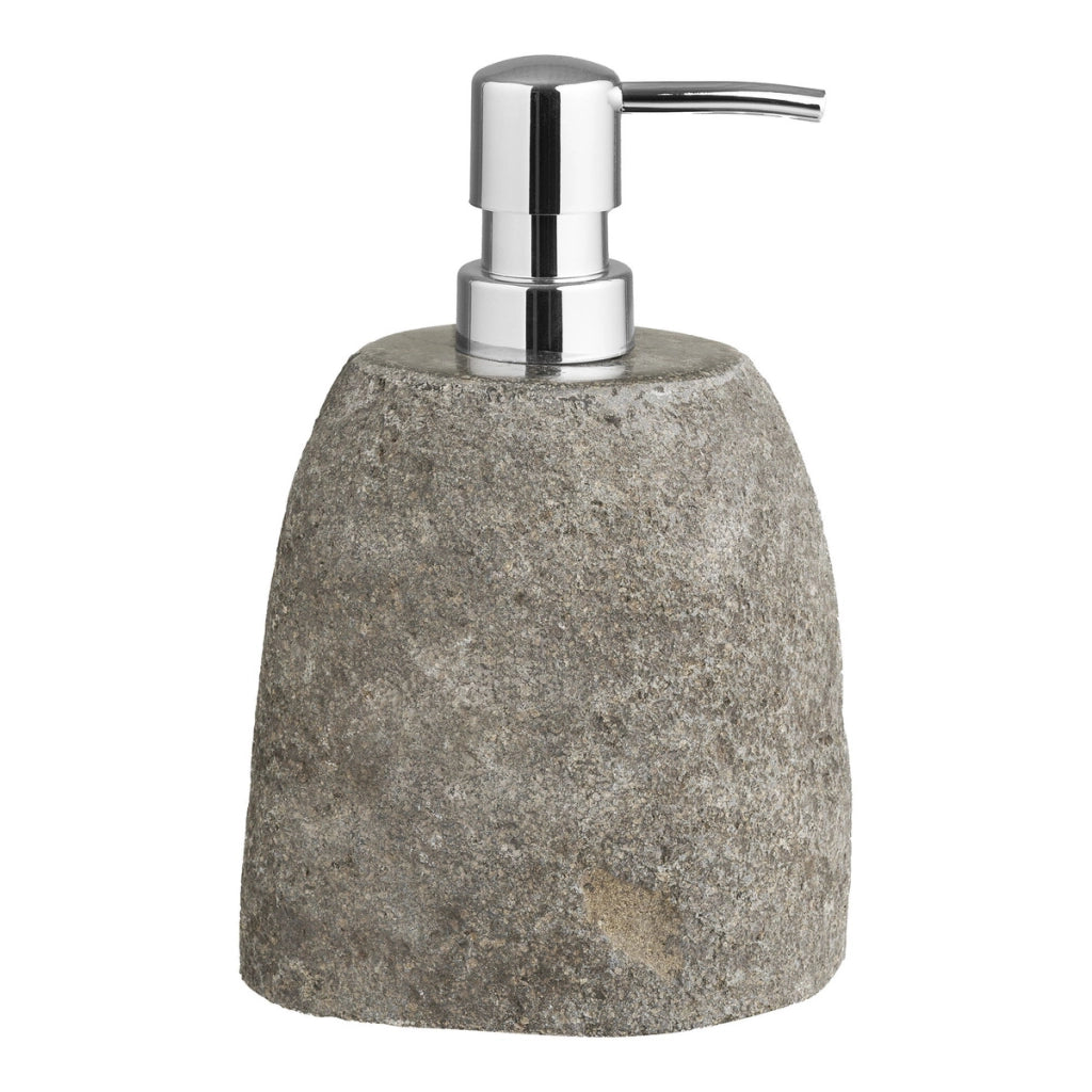 Dispenser per Sapone Gara, Grigio, Pietra, 8x11x18 cm