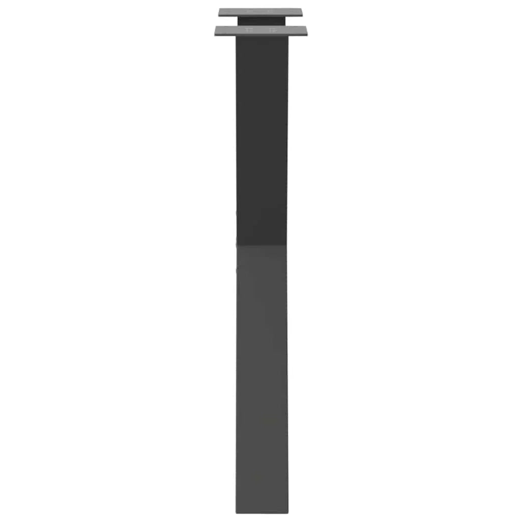Set di 2 gambe per tavolo da pranzo moderne e robuste a forma di X 60 x 72-73 cm in acciaio antracite 02_0057246