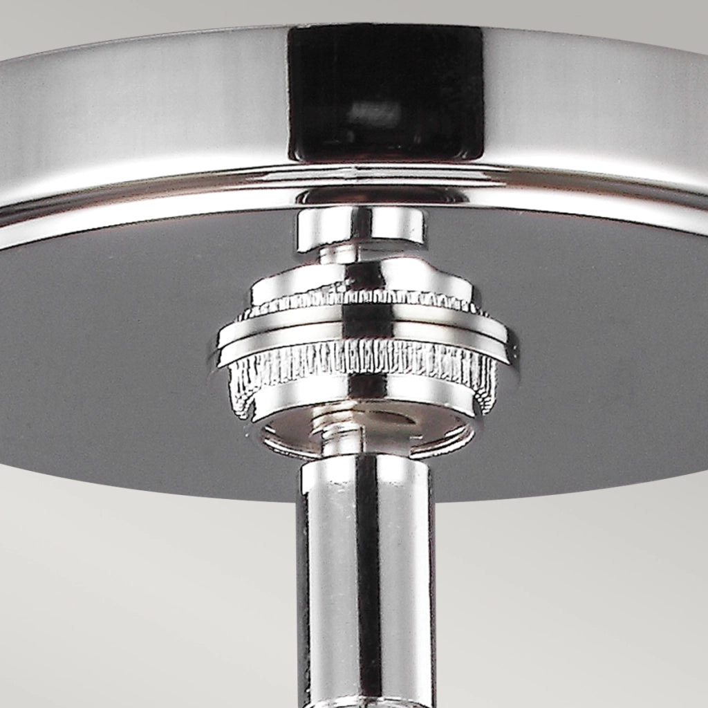 Lampada a sospensione LED cromata vetro Paulson Feiss