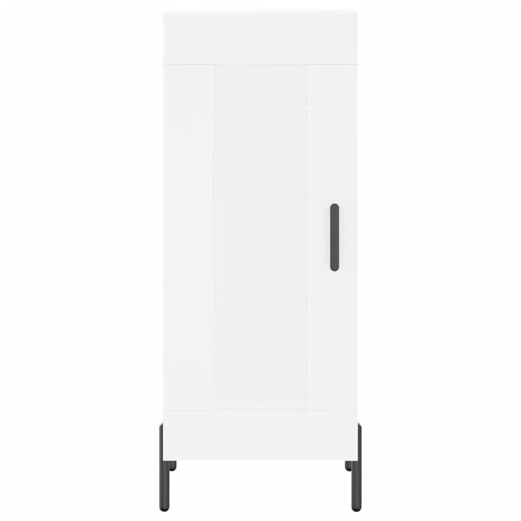 Buffet credenza cassettiera armadio mobile contenitore organizer cucina soggiorno salotto alto 34,5 x 34 x 180 cm legno ingegnerizzato bianco 02_0032417