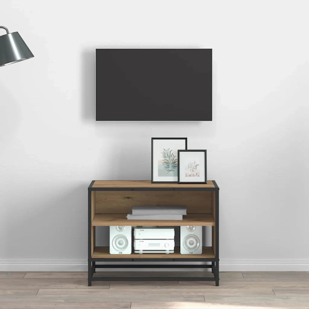 Unit¨¤ TV | Armadietto TV | Mobile Porta TV Rovere artigianale 61 x 40 x 46 cm Legno multistrato