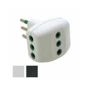 Adattatore Triplo 10A+T Nero 82201 Fme