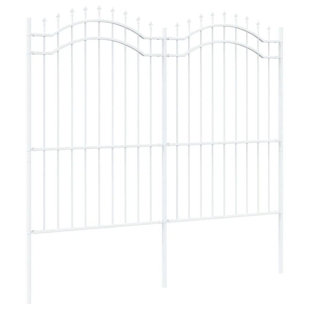 vidaXL Recinzione per Giardino Bianco 215 cm