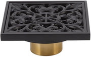 Sostituto di Fisseria in Acciaio Inossidabile - Copertura Quadrata di Scarico - Griglia di Copertura Rimovibile - Adatto per Cucina/Bagno - 10 x 10 x 4 cm - Incluso 3 Accessori - Fissaggio di Scarico