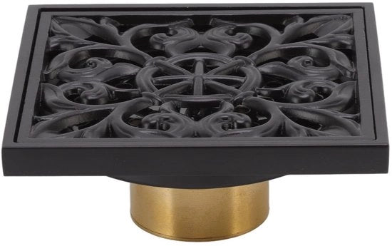 Sostituto di Fisseria in Acciaio Inossidabile - Copertura Quadrata di Scarico - Griglia di Copertura Rimovibile - Adatto per Cucina/Bagno - 10 x 10 x 4 cm - Incluso 3 Accessori - Fissaggio di Scarico