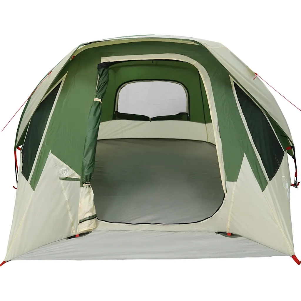 Tenda Familiare Cabina per 6 Persone Verde Impermeabile