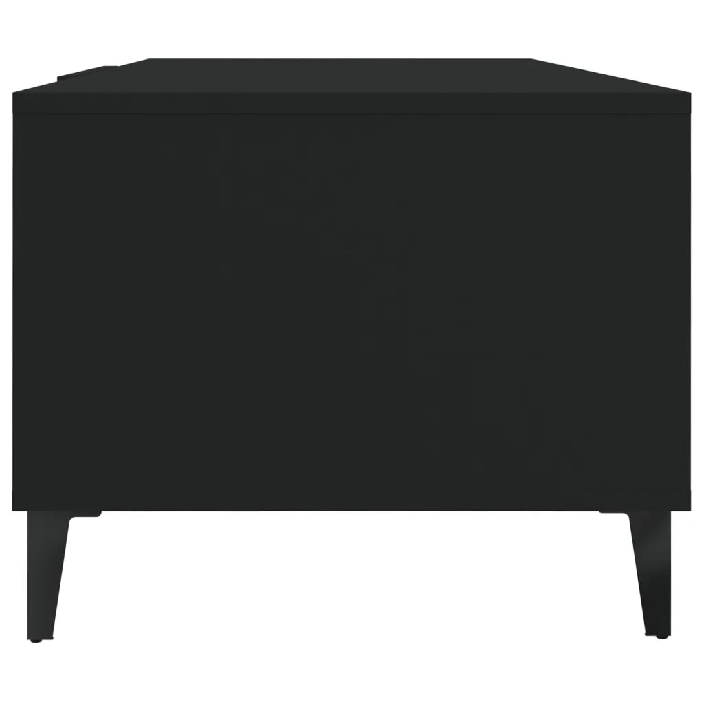 Tavolino da salotto | Tavolino da caff¨¨ | Tavolino da Soggiorno Nero 102x50x40 cm in Legno Multistrato