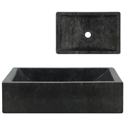 Lavello 45x30x12 cm Marmo Lucido Nero CFW4914918