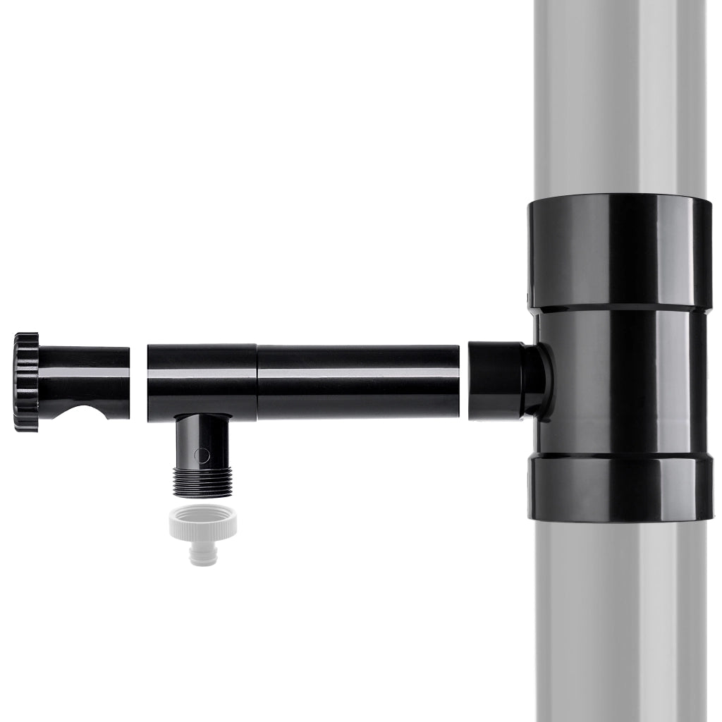 Collettore di acqua piovana KADAX con valvola di raccolta per grondaia da 100 mm