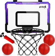 Borsa da basket per bambini - montaggio a parete con vetrina - inclusa la borsa da pallone e pompa a mano
