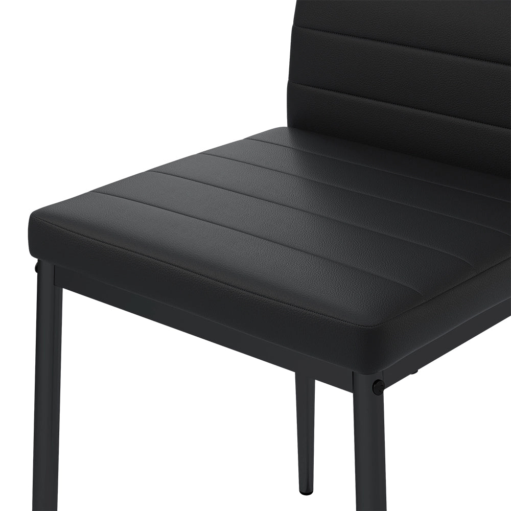 Vicco Sedia da sala da pranzo Nero 42.5 x 48 cm Set di 4