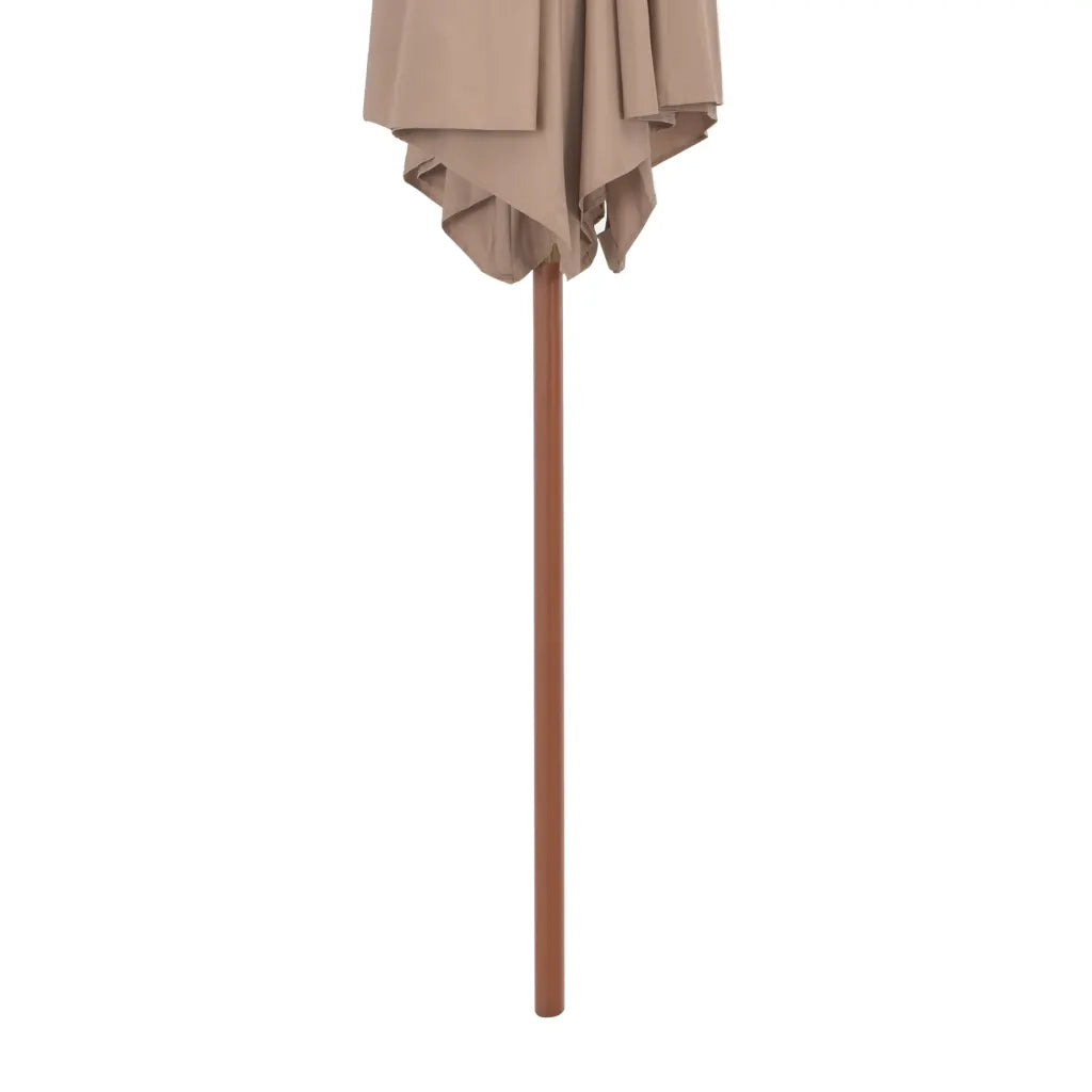 Ombrellone da Esterni con Palo in Legno 270cm Grigio Talpa 44516