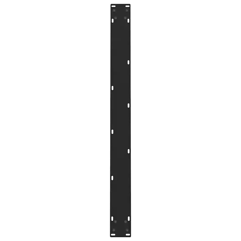 vidaXL Gambe per tavolo da pranzo nere 2 pz 90x(72-73) cm in acciaio