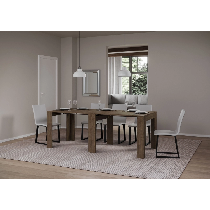 Consolle allungabile 90x25/181 cm Narrow - Noce