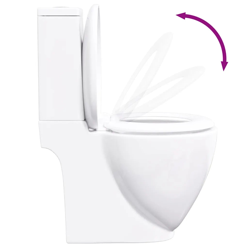 Vaso WC in Ceramica con Scarico Dietro Bianco CFW3879780