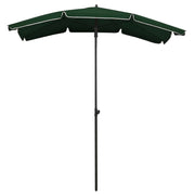 Ombrellone da Giardino-Ombrello da Balcone con Palo 200x130 cm Verde
