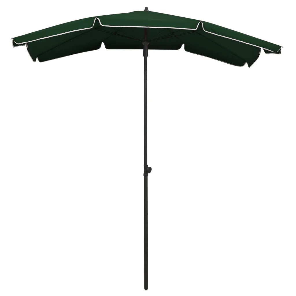 Ombrellone da Giardino-Ombrello da Balcone con Palo 200x130 cm Verde