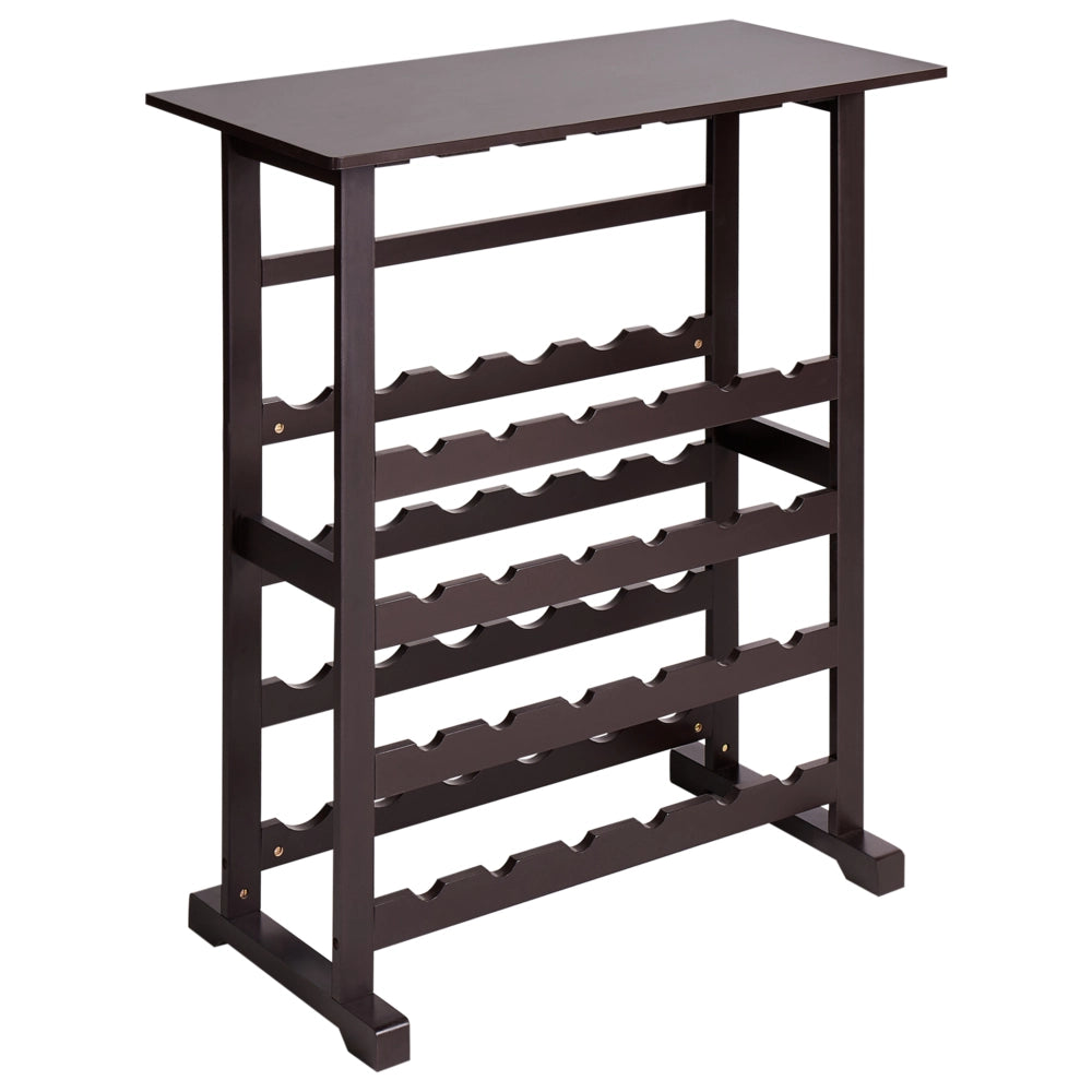 Portabottiglie in MDF marrone scuro Stile classico ed elegante per la casa