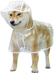 Giubbotto Impermeabile per Cani con Cappuccio - Poncho per Cani di Medie e Piccole Taglie