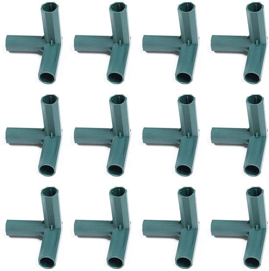 Connettore 3 vie in PVC - 10 pezzi - 16mm diametro interno - per uso pesante - per cornice - connettori per mobili