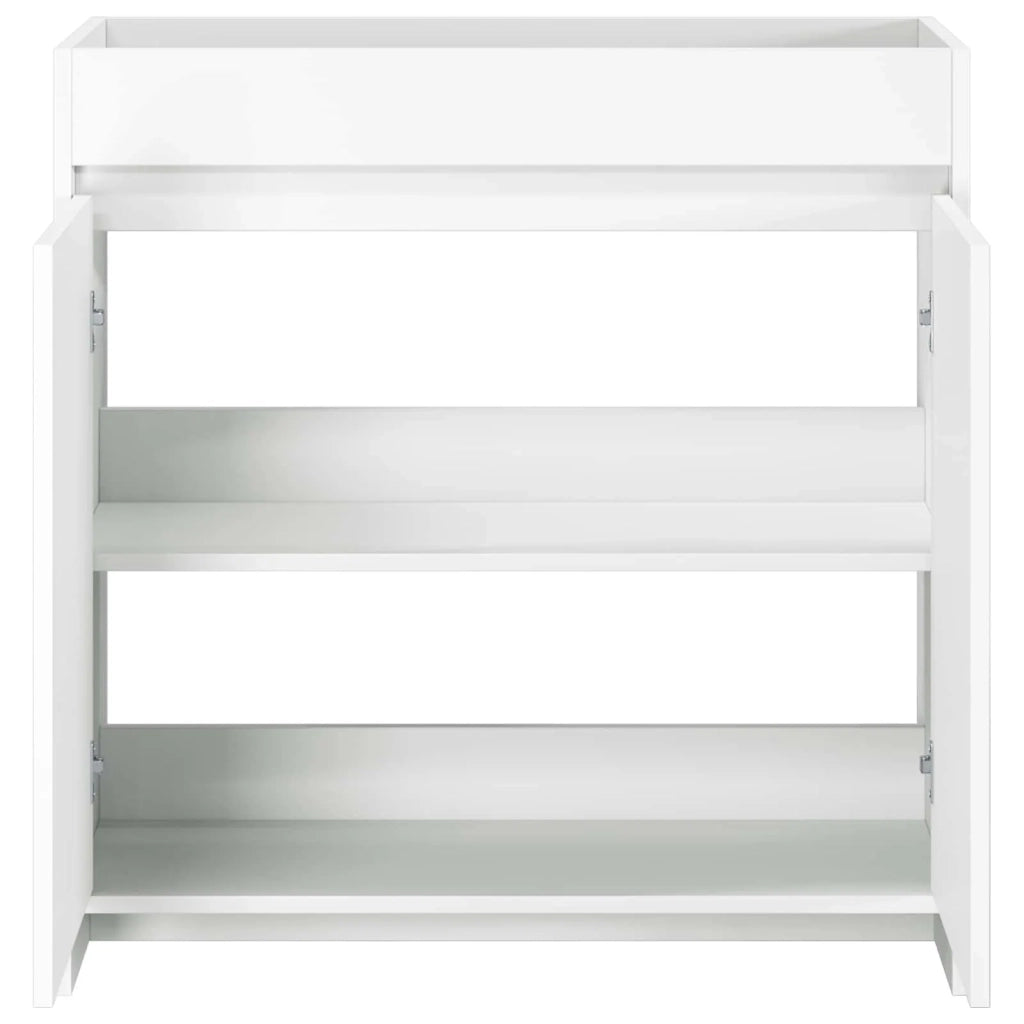 Mobiletto da Bagno Sotto Lavabo Bianco 78,5 x 37,5 x 81 cm