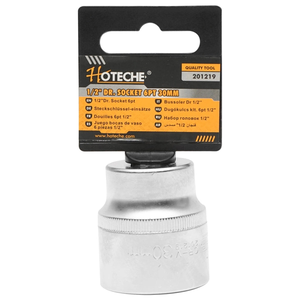 Testa della chiave a bussola da 30 mm per cricchetto da 1/2" Hoteche