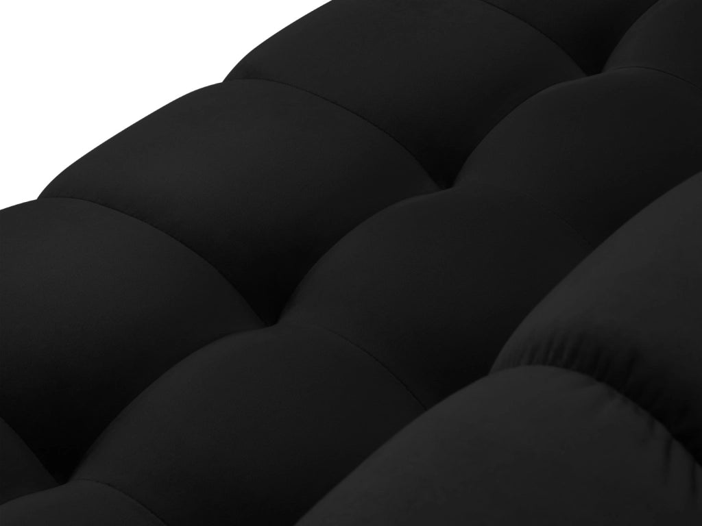 Cosmopolitan Design - Divano panoramico "Bali" 9 posti in velluto nero 