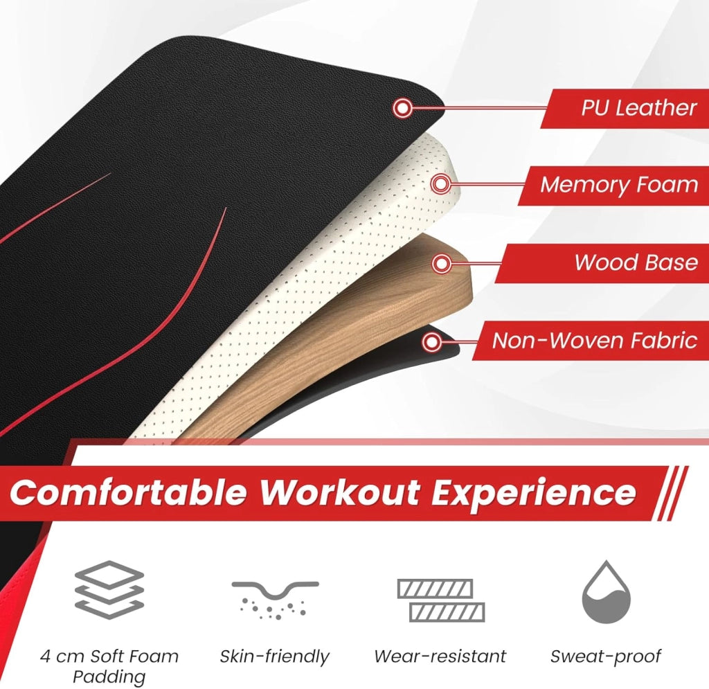 Sit-Up, panca regolabile, panca inclinata, panca fitness con telaio in metallo fino a 200 kg, allenamento completo per palestra, casa