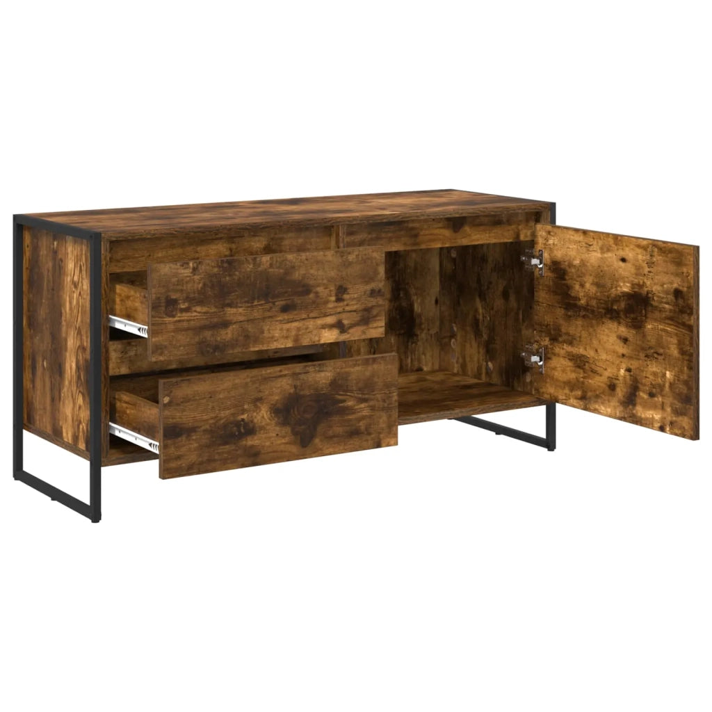 Mobile TV-Credenza per TV-Console TV Quercia Fumosa 100 x 36 x 49.5 cm Legno multistrato