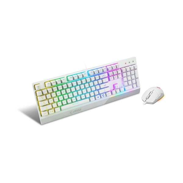 Msi vigor gk30 combo white tastiera mouse incluso gaming usb qwerty italiano bianco - S11-04IT306-CLA