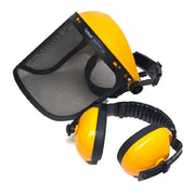 Trade Shop - Visiera Per Decespugliatore Cuffie Regolabile A Rete Protettiva Maschera 435320 -