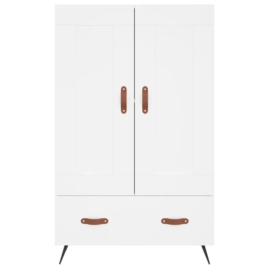 Credenza Bianca 69,5x31x115 cm in Legno Multistrato 830292