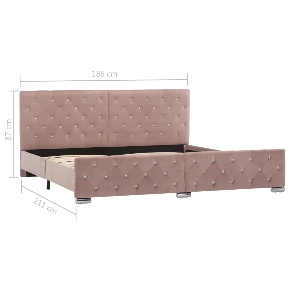 Giroletto Rosa in Velluto 180x200 cm cod mxl 62136
