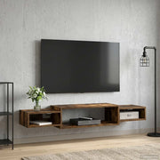 Mobile TV da Parete A parete Rovere Fumo 140 x 28 x 21 cm