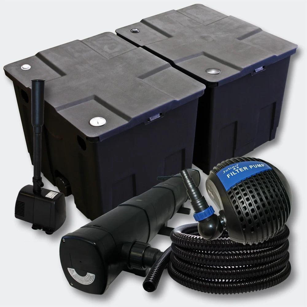 Kit di filtrazione per laghetti Bio Filter per laghetti da 60.000 litri con luce UVC 72 watt e pompa per fontana (4216516)