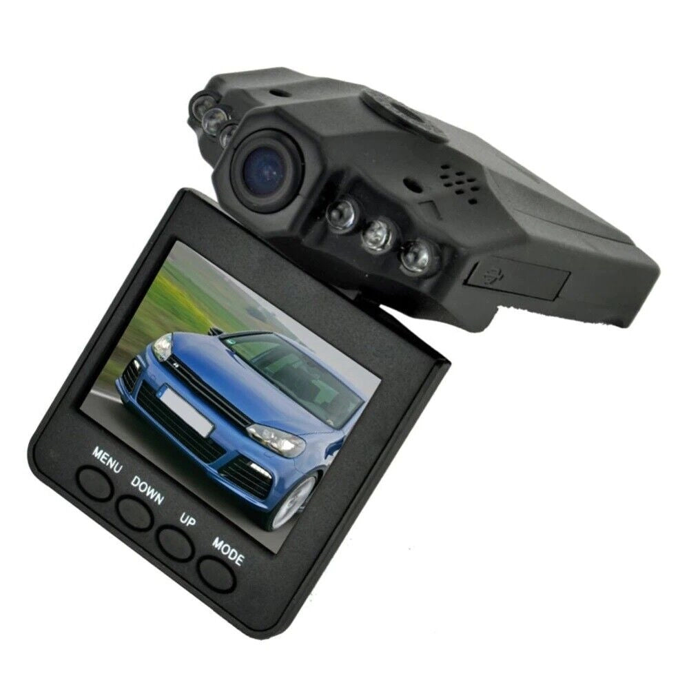 MINI DVR TELECAMERA VIDEOREGISTRATORE PER AUTO HD MONITOR LCD 2.5" VIDEO 6 LED