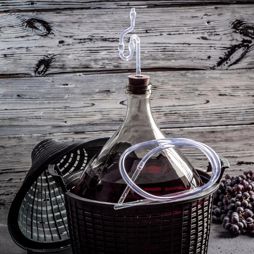 Tubo di fermentazione in plastica KADAX per damigiane di vino e liquori