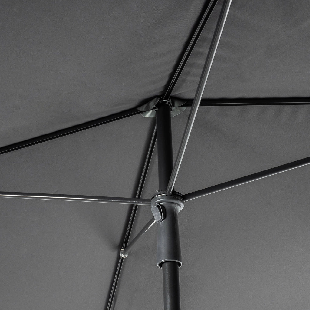 Ombrellone da giardino grande KADAX 210 cm, pieghevole, per balcone, con copertura rettangolare
