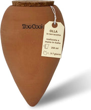 Sistema di autoirrigazione in terracotta per piante - Artigianale, Ecologico, 250 ml