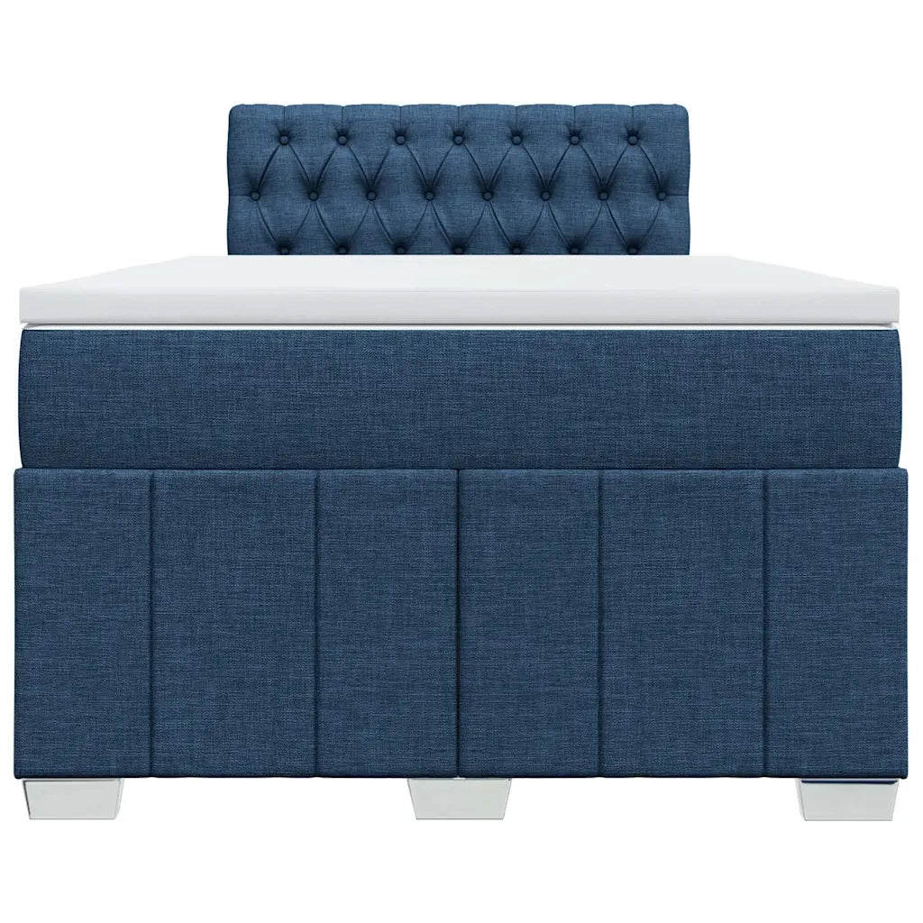 Giroletto a Molle con Materasso Blu 120x200 cm in Tessuto 3289348